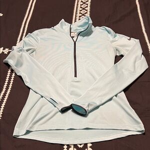 Nike Women's Light Blue Long Sleeve Top